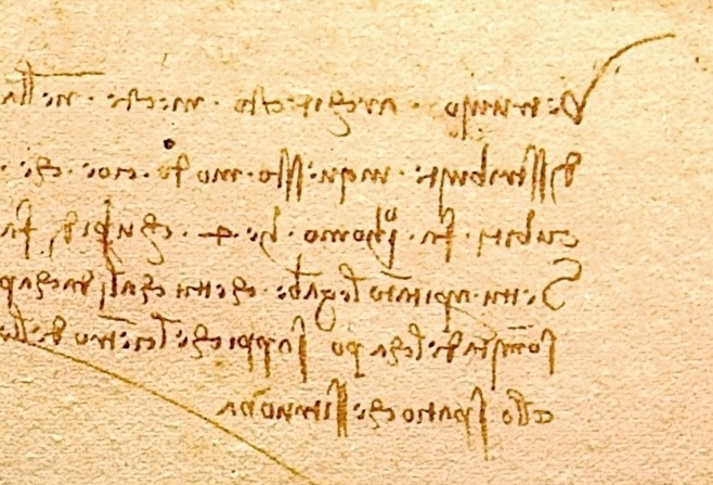 Leonardo Da Vinci - handwriting