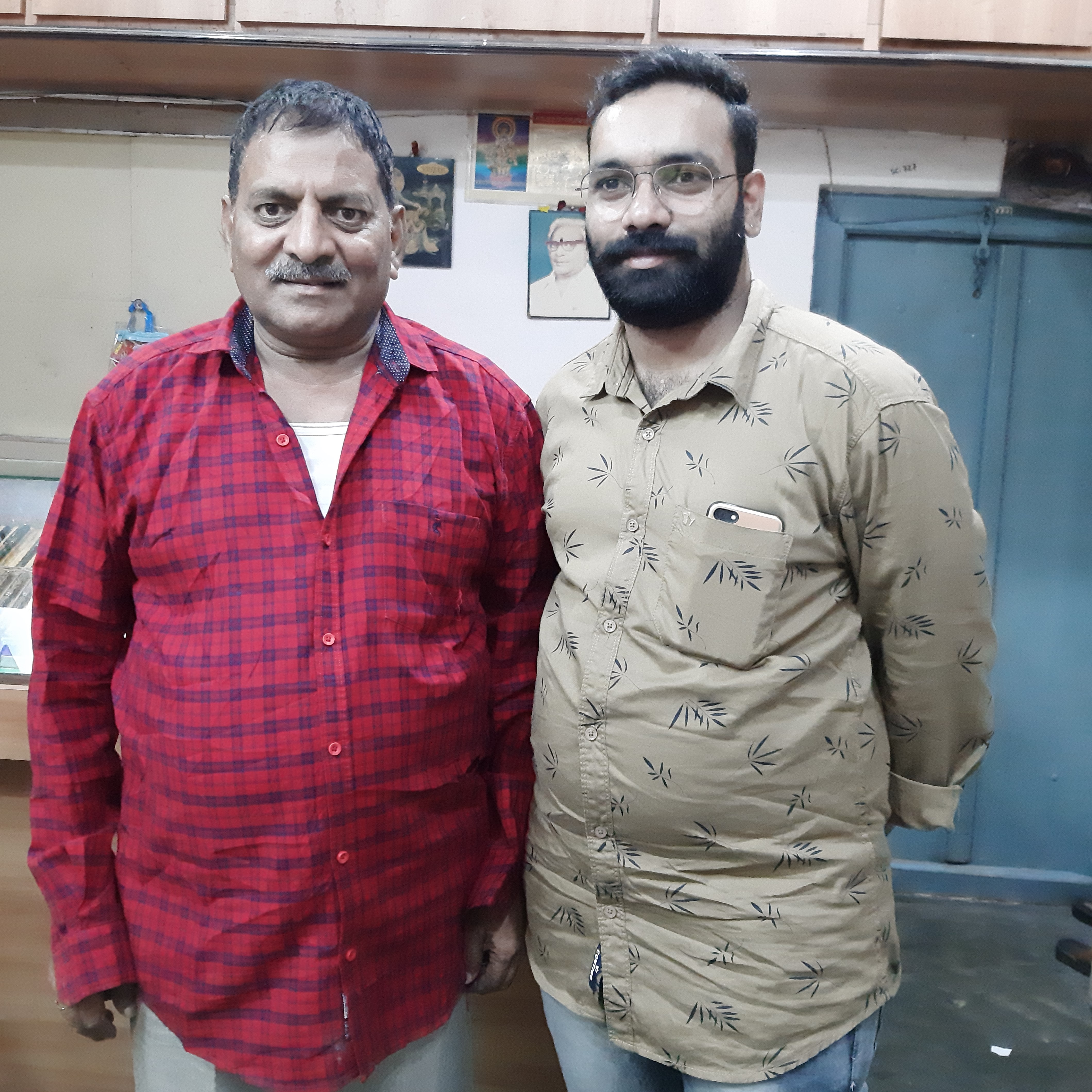 Shreyas Yedla with Gangumalla Lakshman Rao 